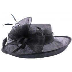 Chapeau Cérémonie Airelle en sisal Noir ANCIENNES COLLECTIONS divers