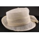 Chapeau Cérémonie Fayan en sisal Ecru ANCIENNES COLLECTIONS divers