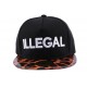 Snapback JBB Couture Illegal noire et Léopard ANCIENNES COLLECTIONS divers