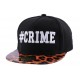 Snapback JBB Couture Crime Noire et Léopard ANCIENNES COLLECTIONS divers