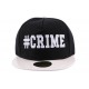 Snapback JBB Couture Crime Noire et Blanche CASQUETTES JBB COUTURE