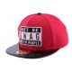 Snapback JBB Couture Must Swag Rouge enfant de 10 ans à 16 ans Casquette Enfant JBB COUTURE