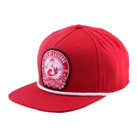 Strapback Goorin bros Life of leisure Rouge ANCIENNES COLLECTIONS divers