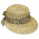 Chapeau paille Penny naturel/leopard ANCIENNES COLLECTIONS divers