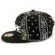 Snapback Hip Hop noire façon Bandana ANCIENNES COLLECTIONS divers