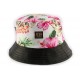 Bob JBB Couture florale Ecru avec revers similli cuir BOB JBB COUTURE