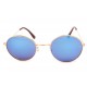 Lunettes Soleil John monture dorée verres reflets bleu LUNETTES SOLEIL Eye Wear