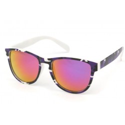 Lunettes Soleil Fool Love monture colorée Noir Violet et Blanc LUNETTES SOLEIL Eye Wear