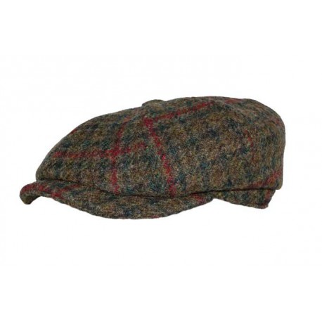 Casquette Beach Harris Tweed vert et bordeaux ANCIENNES COLLECTIONS divers