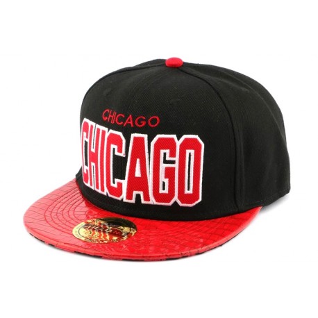 Snapback Landtaylor Chicago Noire et Rouge ANCIENNES COLLECTIONS divers