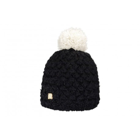 Bonnet Ice Noir Pompon Blanc ANCIENNES COLLECTIONS divers