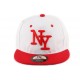 Casquette Snapback NY Blanche et Rouge enfant jusqu'a 7 ans ANCIENNES COLLECTIONS divers