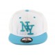 Casquette Snapback NY Blanche et Bleue enfant à partir de 7 ans ANCIENNES COLLECTIONS divers