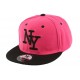 Casquette Snapback NY Rose et Noire Enfant à partir de 7 ans ANCIENNES COLLECTIONS divers