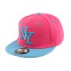 Casquette Snapback NY Rose et bleu enfant à partir de 7 ans ANCIENNES COLLECTIONS divers