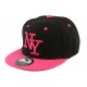 Casquette Snapback NY Noire et Rose Enfant à partir de 7 ans ANCIENNES COLLECTIONS divers