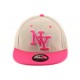 Casquette Snapback Ny Grise et Rose enfant à partir de 7 Ans ANCIENNES COLLECTIONS divers