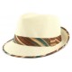 Chapeau Paille Hermy Beige Marron Chapeau Trilby Nyls Création