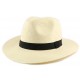 Chapeau Paille Corleo Beige et Noir ANCIENNES COLLECTIONS divers