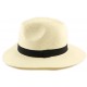 Chapeau Paille Corleo Beige et Noir ANCIENNES COLLECTIONS divers