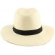 Chapeau Paille Corleo Beige et Noir ANCIENNES COLLECTIONS divers