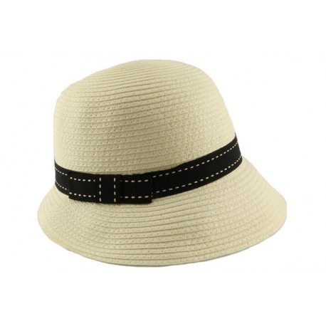 Chapeau cérémonie Coco en mottled beige CHAPEAUX Léon montane