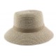 Chapeau Paille Adelie Taupe Chapeau cloche Nyls Création