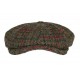 Casquette Beach Harris Tweed vert et bordeaux ANCIENNES COLLECTIONS divers