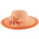 Chapeau Paille Lubly Orange ANCIENNES COLLECTIONS divers