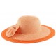 Chapeau Paille Lubly Orange ANCIENNES COLLECTIONS divers