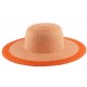 Chapeau Paille Lubly Orange ANCIENNES COLLECTIONS divers