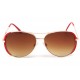 Lunettes Soleil Robin avec monture Rouge et Dorée LUNETTES SOLEIL Eye Wear