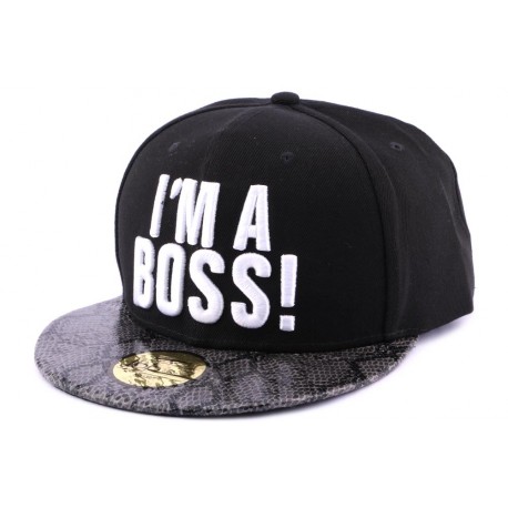 Snapback JBB Couture I'm a Boss Noire visière Serpent ANCIENNES COLLECTIONS divers