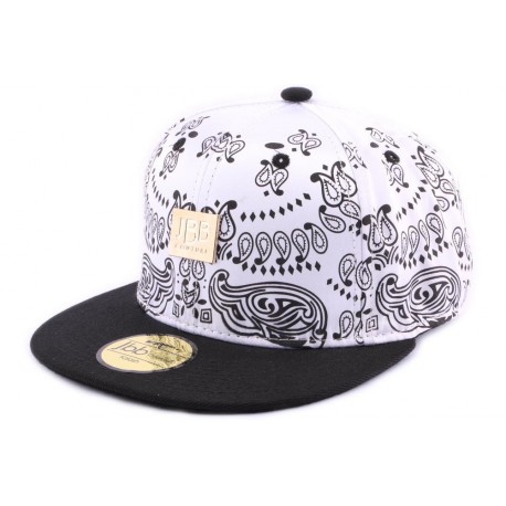 Snapback JBB couture Blanche imprimé Bandana ANCIENNES COLLECTIONS divers