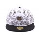 Snapback JBB couture Blanche imprimé Bandana ANCIENNES COLLECTIONS divers