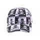 Casquette Biker en imprimé blanc et noir ANCIENNES COLLECTIONS divers