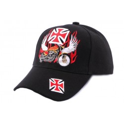 Casquette Biker Noire Croix de Malte et Moto ANCIENNES COLLECTIONS divers