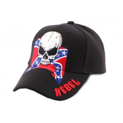 Casquette Biker Noir Rebel et tête de Mort ANCIENNES COLLECTIONS divers