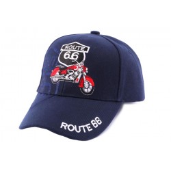 Casquette Biker Bleu Route 66 Moto ANCIENNES COLLECTIONS divers