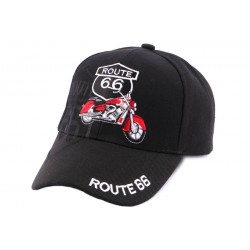 Casquette Biker Noire Route 66 Moto ANCIENNES COLLECTIONS divers