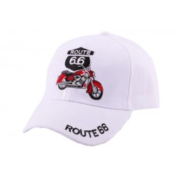 Casquette Biker Blanche Route 66 Moto ANCIENNES COLLECTIONS divers