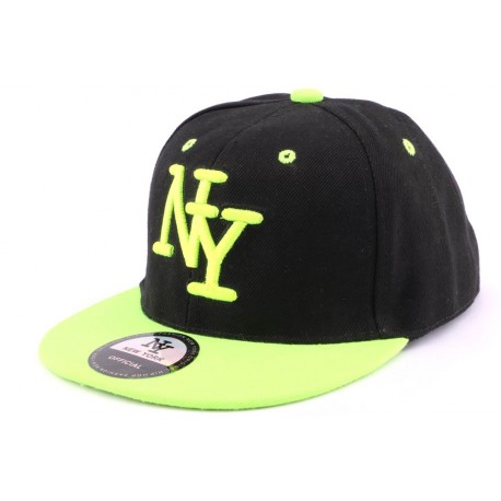 Casquette Enfant NY Verte et Noire 4 à 8 ans ANCIENNES COLLECTIONS divers