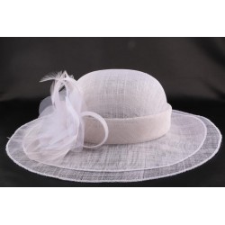 Chapeau Mariage Adjalin en sisal blanchi ANCIENNES COLLECTIONS divers