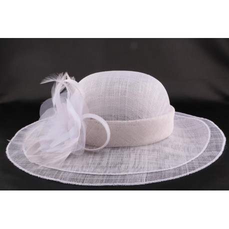 Chapeau Mariage Adjalin en sisal blanchi ANCIENNES COLLECTIONS divers