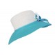 Capeline Sand Blanche et Turquoise ANCIENNES COLLECTIONS divers