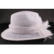 Chapeau mariée Landine Blanc en sisal ANCIENNES COLLECTIONS divers