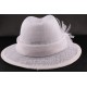 Chapeau mariée Landine Blanc en sisal ANCIENNES COLLECTIONS divers