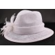 Chapeau mariée Landine Blanc en sisal ANCIENNES COLLECTIONS divers